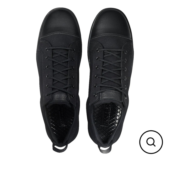 New in box Woobies Mod 1 Shoes Mens Canvas black Lo Top Lace Up men's 7.5 - Picture 4 of 12